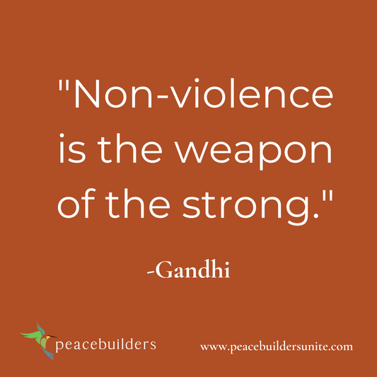 Sticker - Non-violence is the weapon of the strong