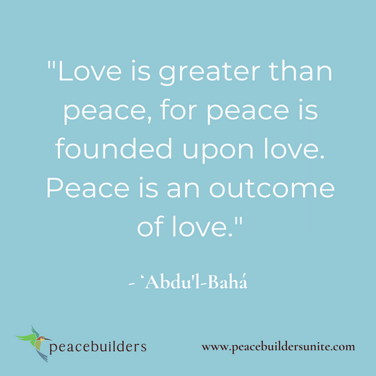 Sticker - Love is greater than peace